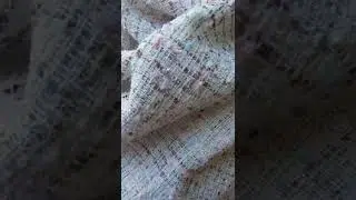 твид белый с цветными вкраплениями