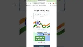 Build A MERN Stack Image Gallery App| Drag N Drop Images |  Image Upload on Cloudinary #shorts