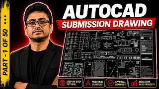 AutoCAD 2024 tutorial || Making a simple floor plan in AutoCAD 2024 || AutoCAD 2d drawing (2023)