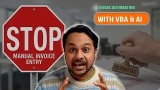 Stop Manual Data Entry! Extract Data from ANY Invoice (PDF or Image) with Excel VBA & Gemini AI