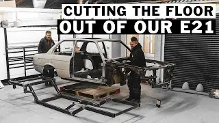 Cutting the floor out of our BMW E21 - Group 5 Project EP4