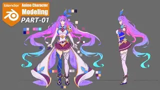 Blender Anime Character Modeling Part 1/3 | Shion Mgr