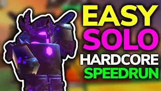 EASY SOLO HARDCORE SPEEDRUN (Gem Grind) WAVE 50- Tower Defense Simulator (ROBLOX)