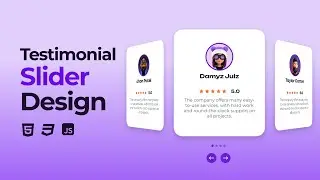 Responsive Testimonial Slider HTML CSS JavaScript