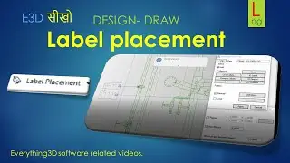 How to place label intelligently in E3D DRAW? #e3d #pdms