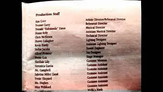 HARLEM SCHOOL OF THE ARTS  NUTCRACKER CREDITS YEAR 2000