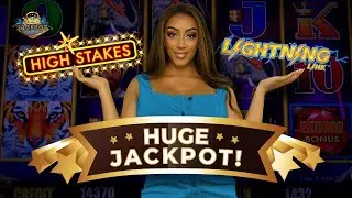 Lightning Link High Stakes! High Limit Slot Machine Jackpot with Hold and Spin Bonus! 🎰