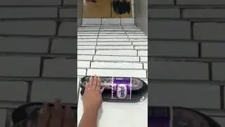 Rolling bottles down the stairs