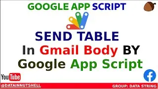 How to Send Emails from Google Sheets | Email HTML Table Data From Google Sheets | Google App Script