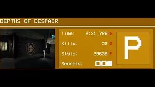 ULTRAKILL CUSTOM LEVEL DEPTHS OF DESPAIR P-Rank (former world record)