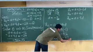 Arithmetic Progression Example : Solution to Question on AP 