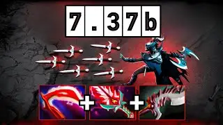 OMG 1st Item Desolator Pa No Mercy Burst 48Kills Bloodthorn + Abyssal Blade Dota 2