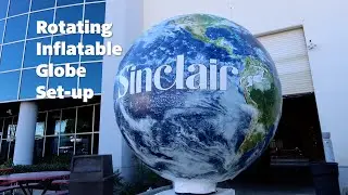 Rotating Inflatable Globe Set-up