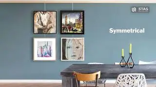 Proper height to hang pictures - STAS picture hanging systems