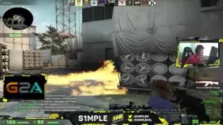 CS GO   s1mple and ScreaM playing FPL