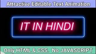 Text Animation HTML CSS, Text Animation CSS | CSS Text Animation Effects, Text Animation in HTML CSS