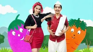 Aloo Bola Mujhko Khalo - Vegetable Family Song - Hindi Poem 4 Kidz