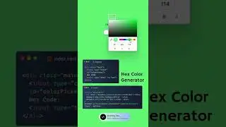 Hex Color Generator w/ JavaScript ✨ 