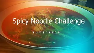 spicy Korean soup challenge