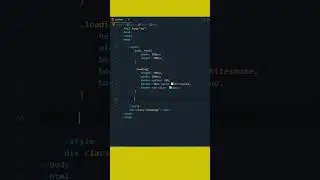 Loading Page using HTML CSS
