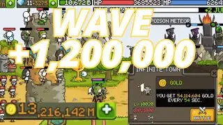 ¡¡Llegué a la wave 1,200,000 y gasté 10T de oro!! Grow Castle💥