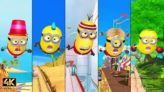 Minion Rush Race- Snowman Vs Punk Vs Sporty Kevin Vs Ice Tober Carl Vs Boxer Minions | EP 12 4K