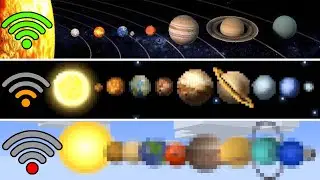 solar system in minecraft with different Wi-Fi (realistic)