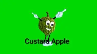 Dancing custard apple green screen effect