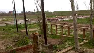 как сделать навес на море 340 м2 своими руками часть 2