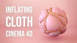 Abstract Inflating Cloth Simulation in Cinema 4D - Tutorial