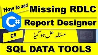 how to add Microsoft RDLC Report Designer in Visual Studio C#? ( RDLC file open in XML code Solved)