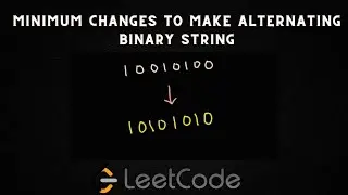 Minimum Changes to Make Alternating Binary String|| Leetcode December || Question of the Day