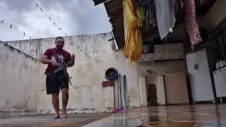 AIRSOFT AIRGUN Novo Rifle M4 QGK springer ( apresenta um bom resultado pelo preço)