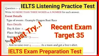 Event Details IELTS Listening | IELTS Listening Practice Test 2023 with answers