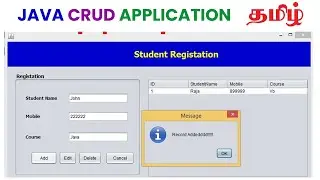 Java Crud Application | Tamil