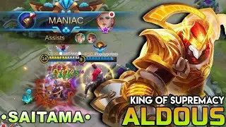 MANIAC!! Build Aldous Tersakit 2021 | Build Aldous 1 Hit Mati | Aldous top Global Mobile Legends