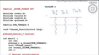 POSIX Barrier to synchronise threads execution [1/5]