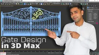 3D Max Tutorial in Hindi #28 | 3D Max Main Gate Final Design Tutorial in Hindi | Multimedia Guruji