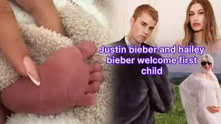 Justin bieber and  wife hailey bieber welcome first child.