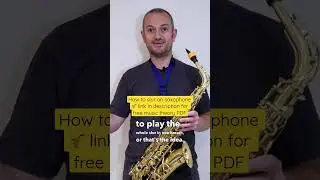 How to slur on saxophone 🎷 beginners sax course - link in description for free music theory PDF