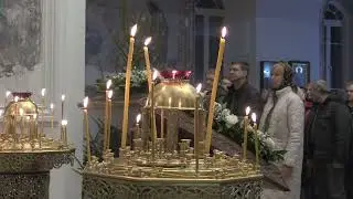 Рождественская  ночная служба в монастыре