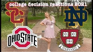 my 2021 college decision reactions, but every time i get rejected the audio speeds up by 10%