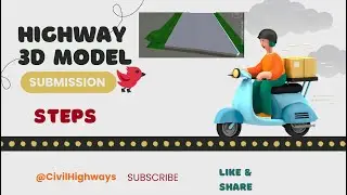 Highway 3D Model submission steps || BIM Process || Open Roads Designer