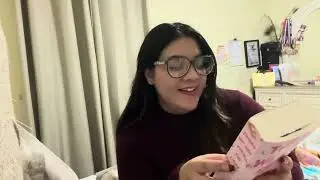 ASMR tapping on books and reading whisper