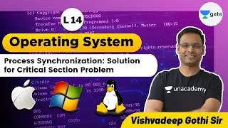 Process Synchronization: Solution for Critical Section Problem | L 14 | Operating System | GATE 2022