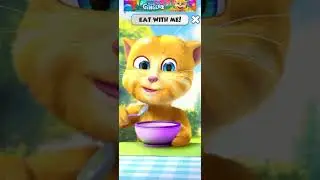 Talking Ginger Cat Eating 🥞🍅🥞🍅🥞🍅🥞