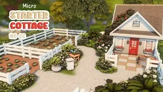 Tiny Cottage Starter 🌹 Sims 4 Speed Build