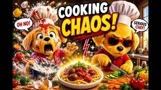 Two Puppies Try Cooking… What Happens Will Make You Cry Laughing😂 