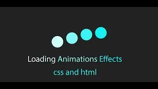 Loading animation using html and css tutorial