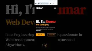 Responsive Portfolio First Look #coding #programming #portfolio